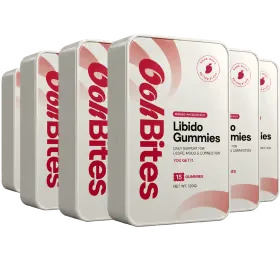 Paket med 6 askar Oohbites Gummies, en kur på tre månader
